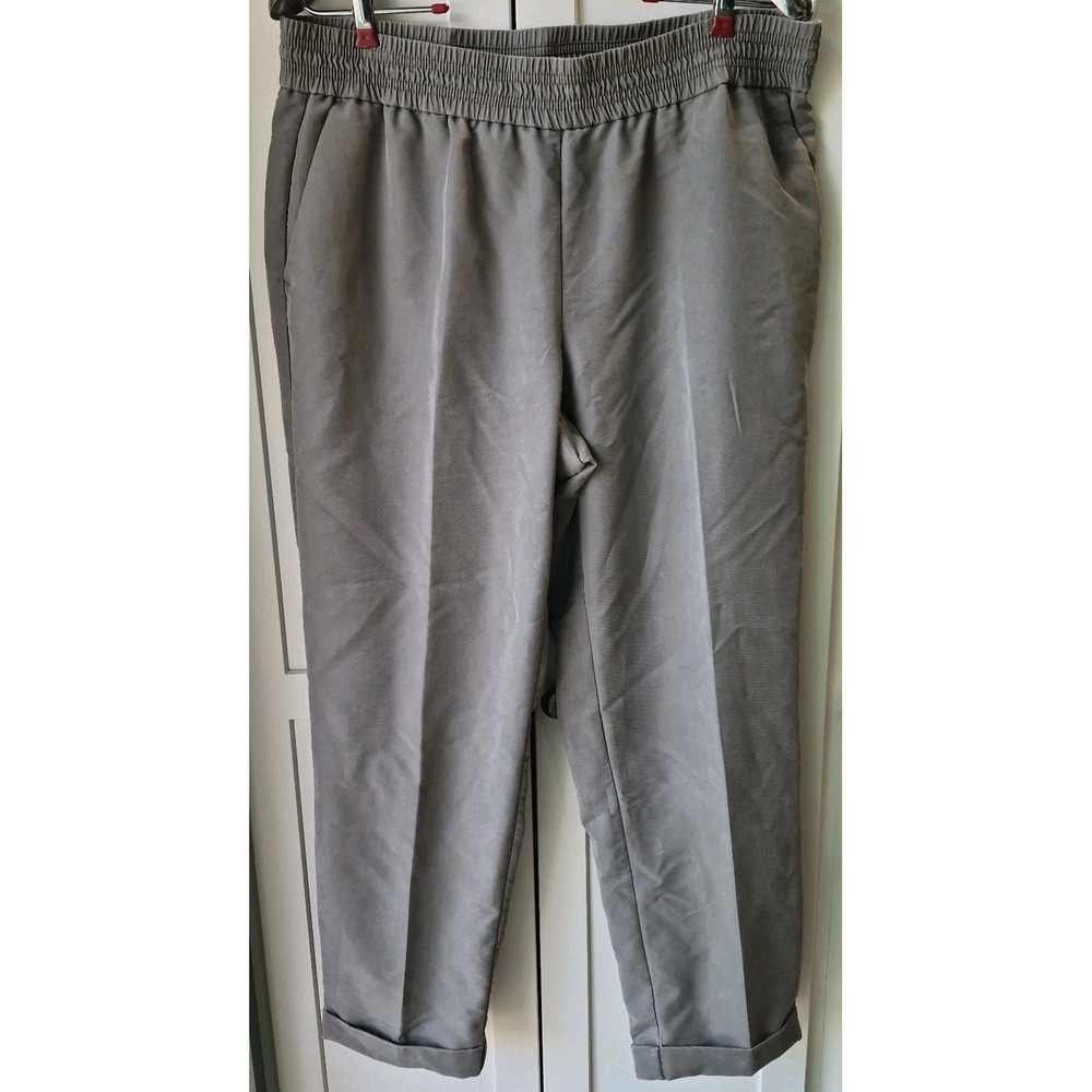 Chico's Ultimate Fit Tencel twill cuffed ankle women's pants, sz 2